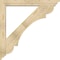 Ekena Millwork Olympic Traditional Rough Sawn Bracket w/ Offset Brace, Douglas Fir, 6"W x 42"D x 42"H BKT0604X42X42OLY01RDF - alternate 4